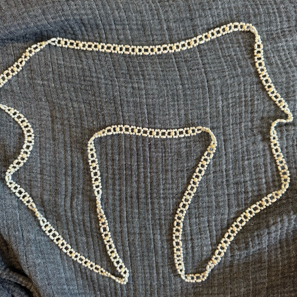 Vintage handcrafted bead necklace.